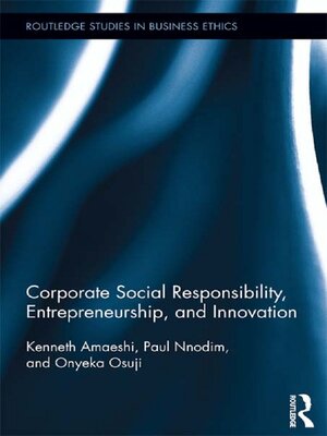 cover image of Corporate Social Responsibility, Entrepreneurship, and Innovation